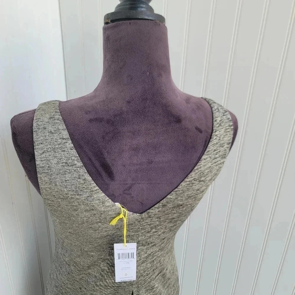 NWT BCBGeneration Women's Heathered Double Layer Sleeveless Gold Combo Dress XS - Picture 10 of 16